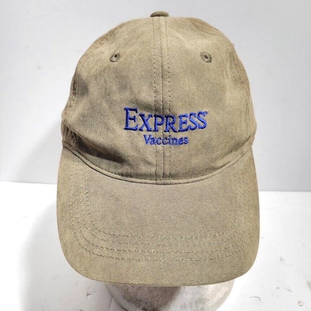 Express Vaccines Brown Strapback Hat